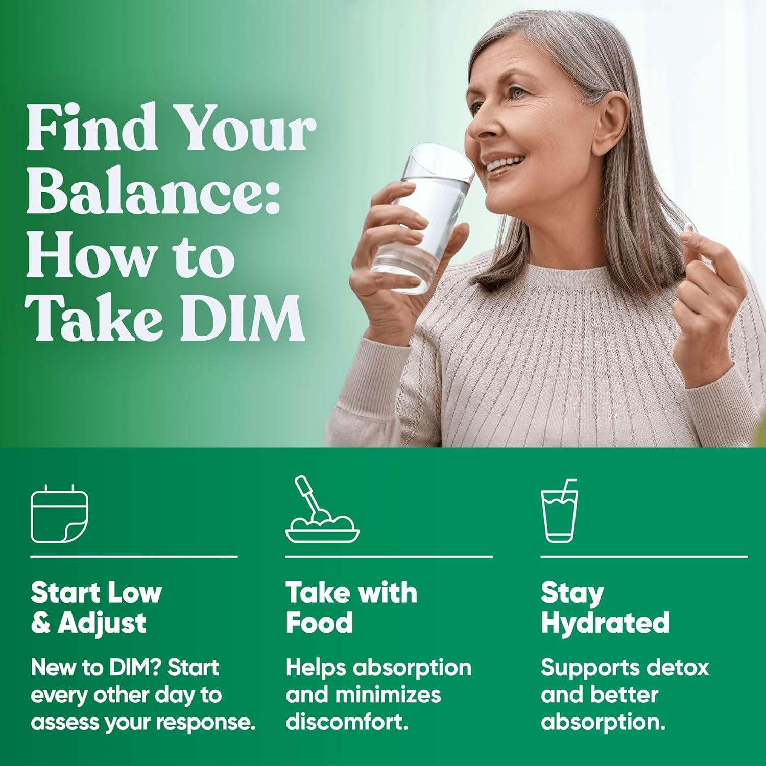 DIM Supplement Pure 200 Mg for Women or Men - Estrogen Hormone Balance Supplement for Energy, Fatigue, Stress, Menopause, Hot Flashes - Enhanced Bioavailability Bioperine - 60 Vegan Soft Capsules