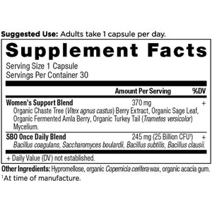 Ancient Nutrition Probiotics for Women, Once Daily Women'S Probiotics 30Ct, Digestive Support and Reduces Occasional Bloating, Made with Chaste Tree Berry and Amla Berry, 25 Billion Cfus*