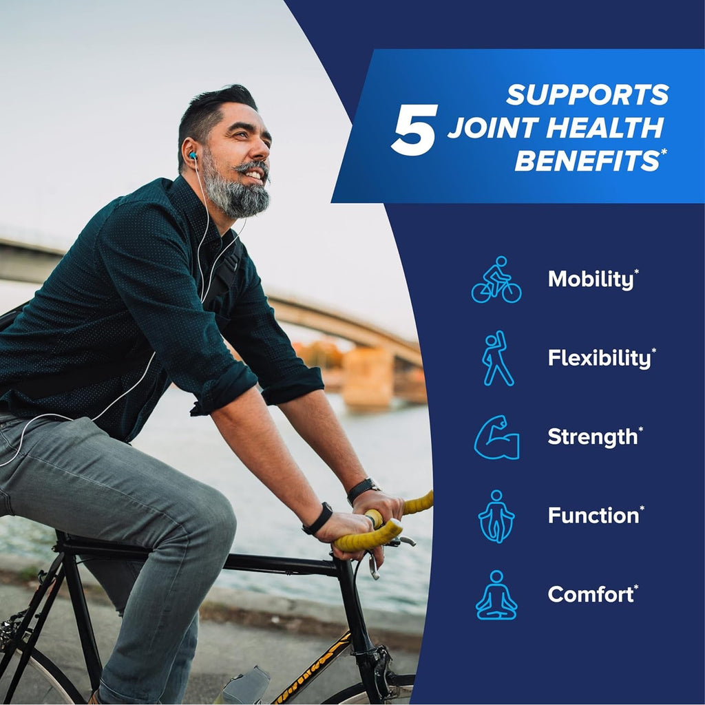 Osteo Bi-Flex Triple Strength Glucosamine Chondroitin Supplement, Improve Joint Function, Strength, Flexibility, Mobility 80 Coated Tablets, 2 Pack