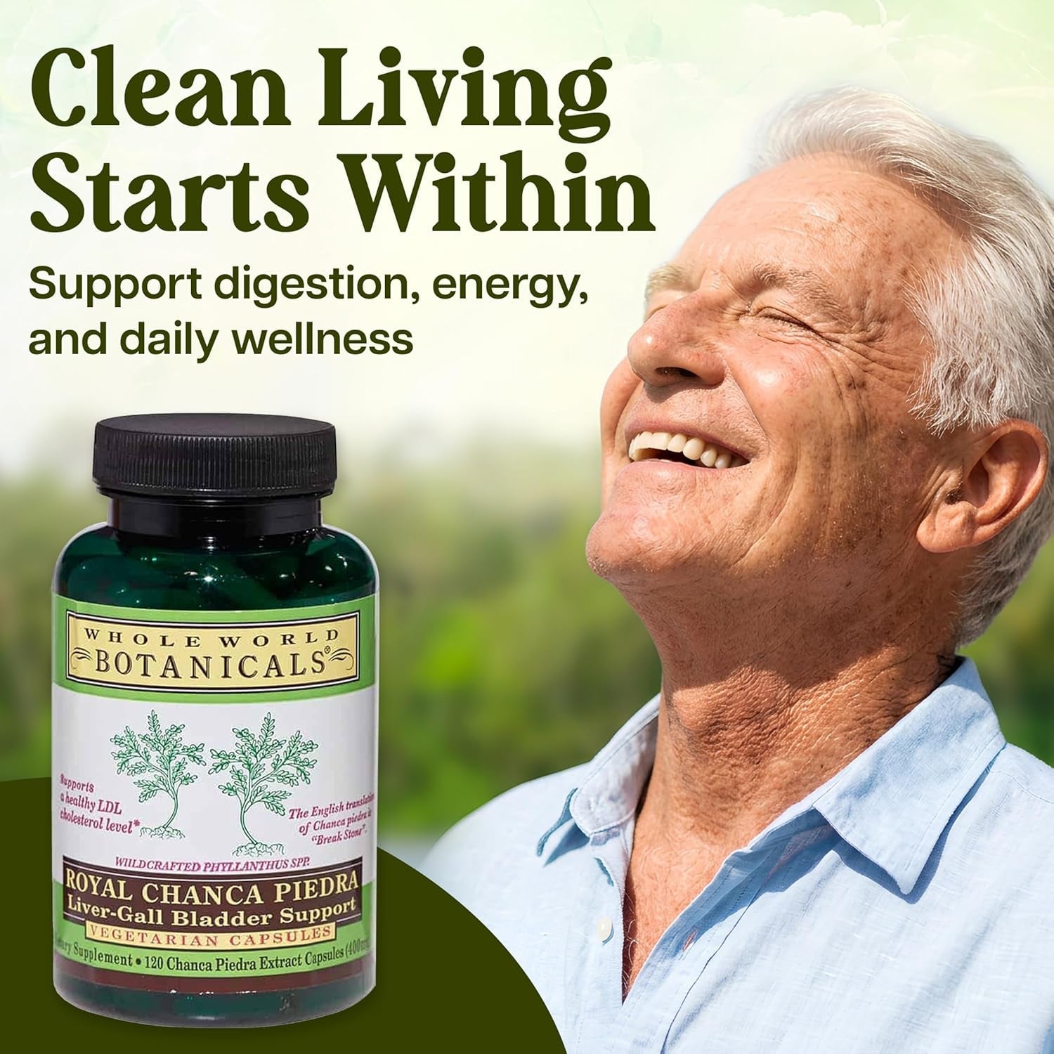 Whole World Botanicals Royal Chanca Piedra Herbal Supplement – Traditional Amazon Herb (120 Vegan Capsules, Liver Vegan Capsules)