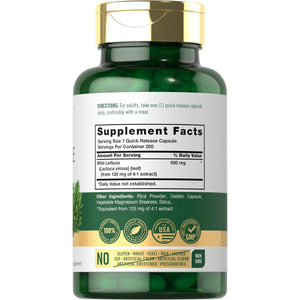 Carlyle Wild Lettuce Extract | 200 Capsules | Non-Gmo, Gluten Free Supplement
