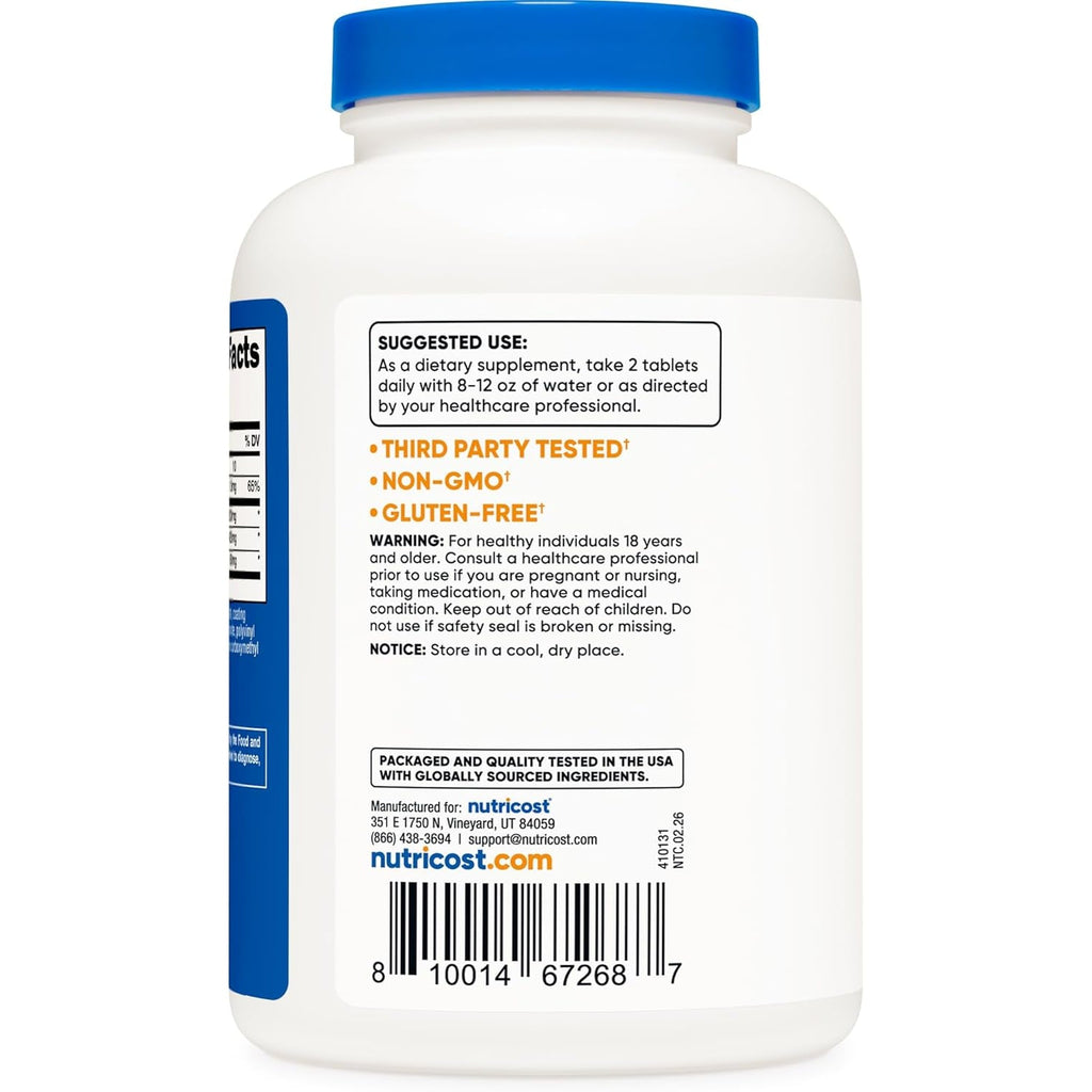 Nutricost Glucosamine 1800Mg with Chondroitin & MSM, 240 Tablets, 120 Servings - Non-Gmo, Gluten Free