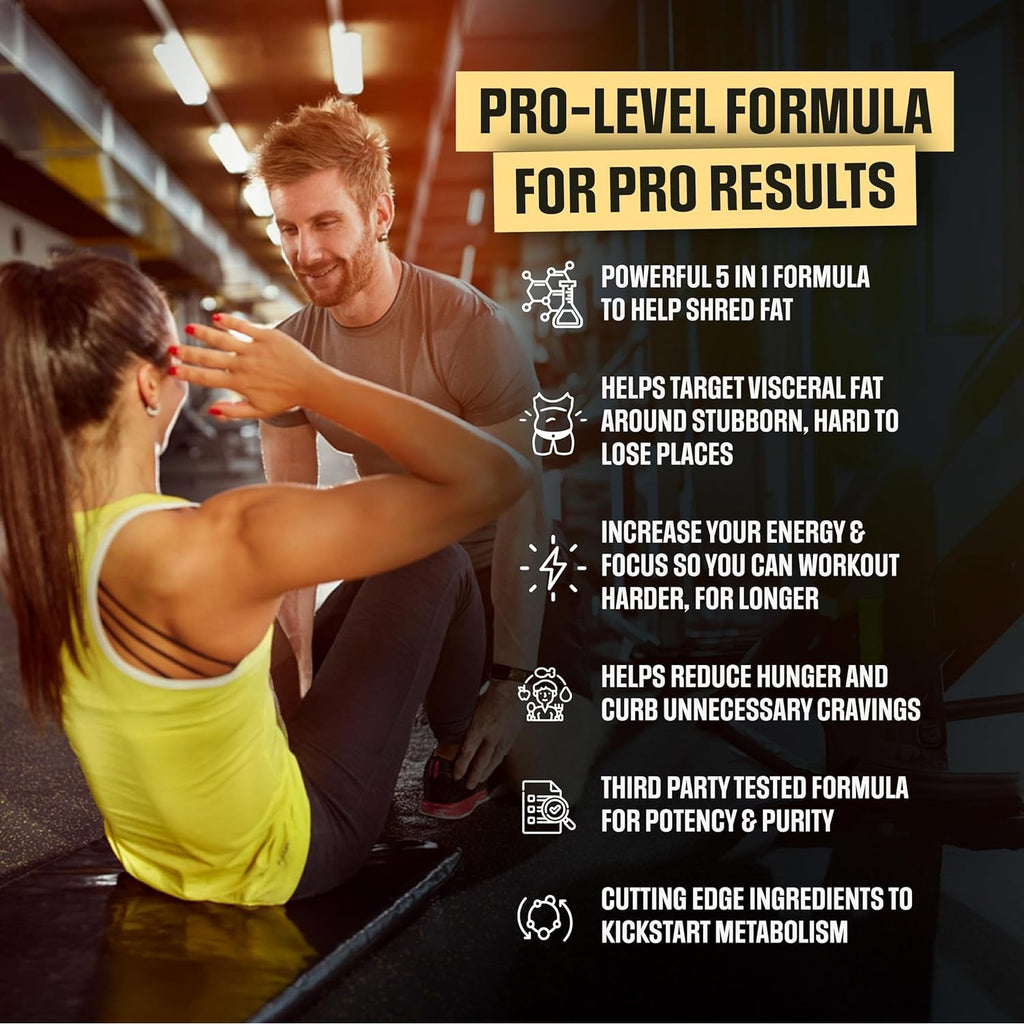 Rapid Shred Pro Series 5X | Supports GLP-1 Pathway Function | Weight Loss Pills for Women & Fat Burner for Men + Appetite Suppressant Supplement | 3Rd Party Tested Formula - 60 Capsules