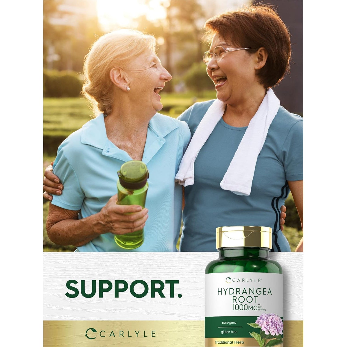 Carlyle Hydrangea Root Capsules | 100 Count | Non-Gmo, Gluten Free Extract