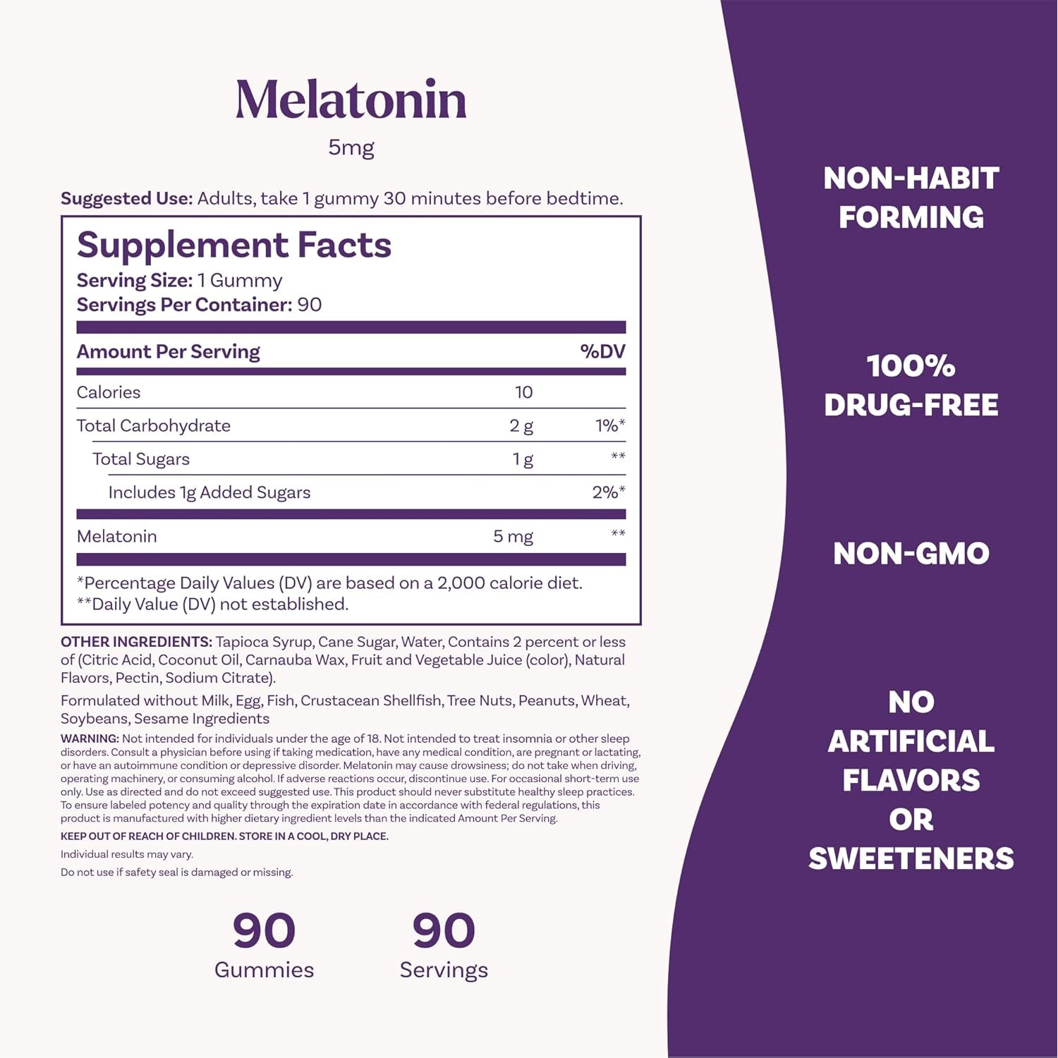 Natrol Melatonin Gummies, Sleep Support, 90 Strawberry-Flavored Adult Melatonin Gummies, 5 Mg Sleep Aids for Adults