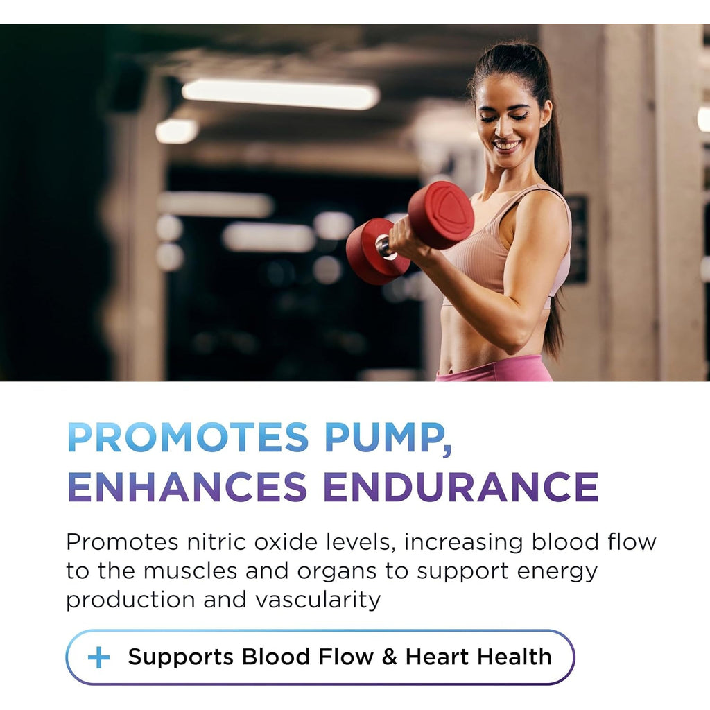 DR. EMIL NUTRITION Goliath Arginine 3000 - High-Dose Nitric Oxide Booster - Supports Blood Flow, Muscle Growth & Endurance - Workout Pump & Circulation Support - 90 Tablets