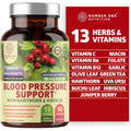 N1N Premium Blood Pressure Support with Hawthorn and Hibiscus, Natural Supplement to Support Blood Flow Health, 90 Caps