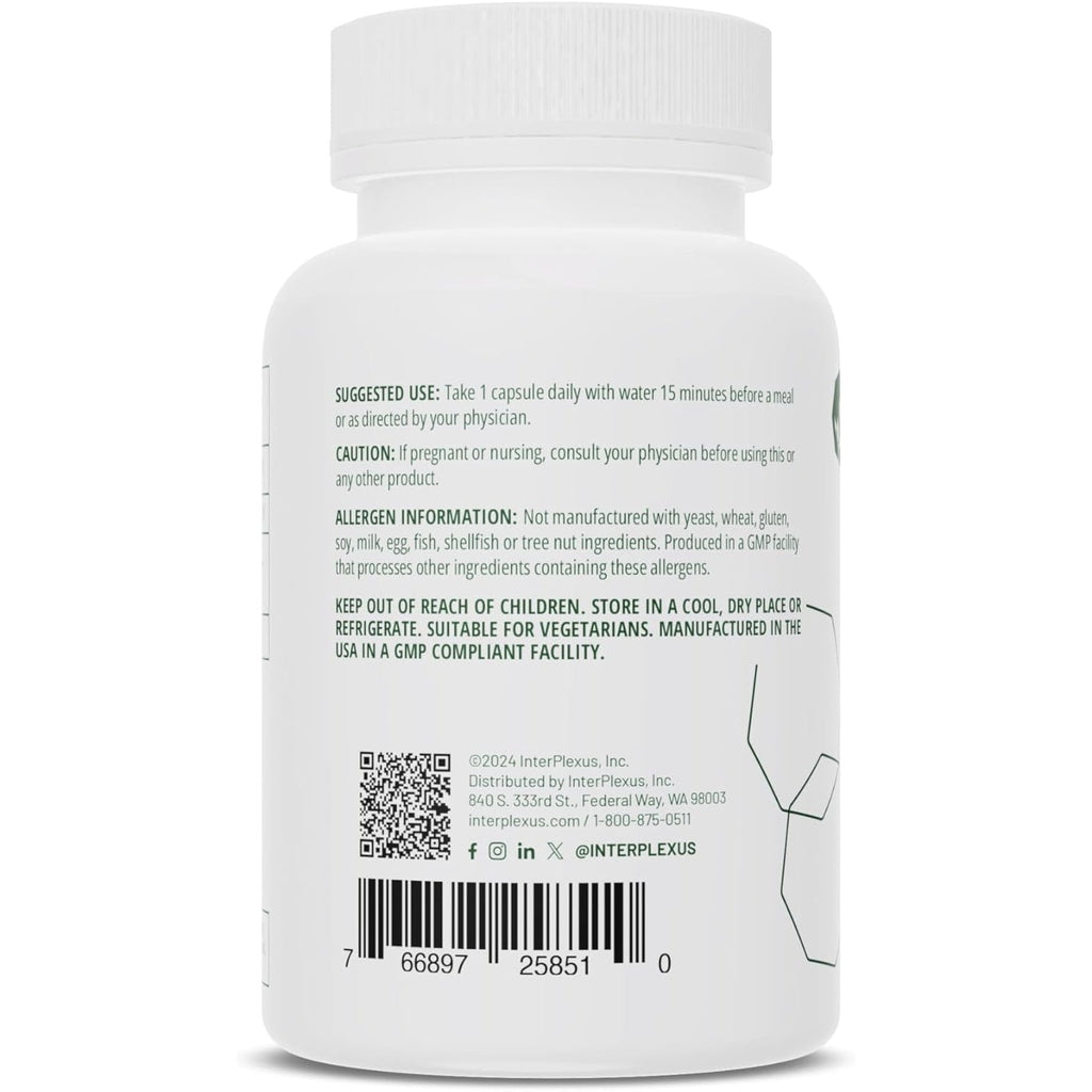 Seriphos - Phosphorylated Serine Adaptogen - Cortisol Supplement - Helps Cognitive Function, Gluten Free, Dairy Free, Soy Free - 100 Capsules