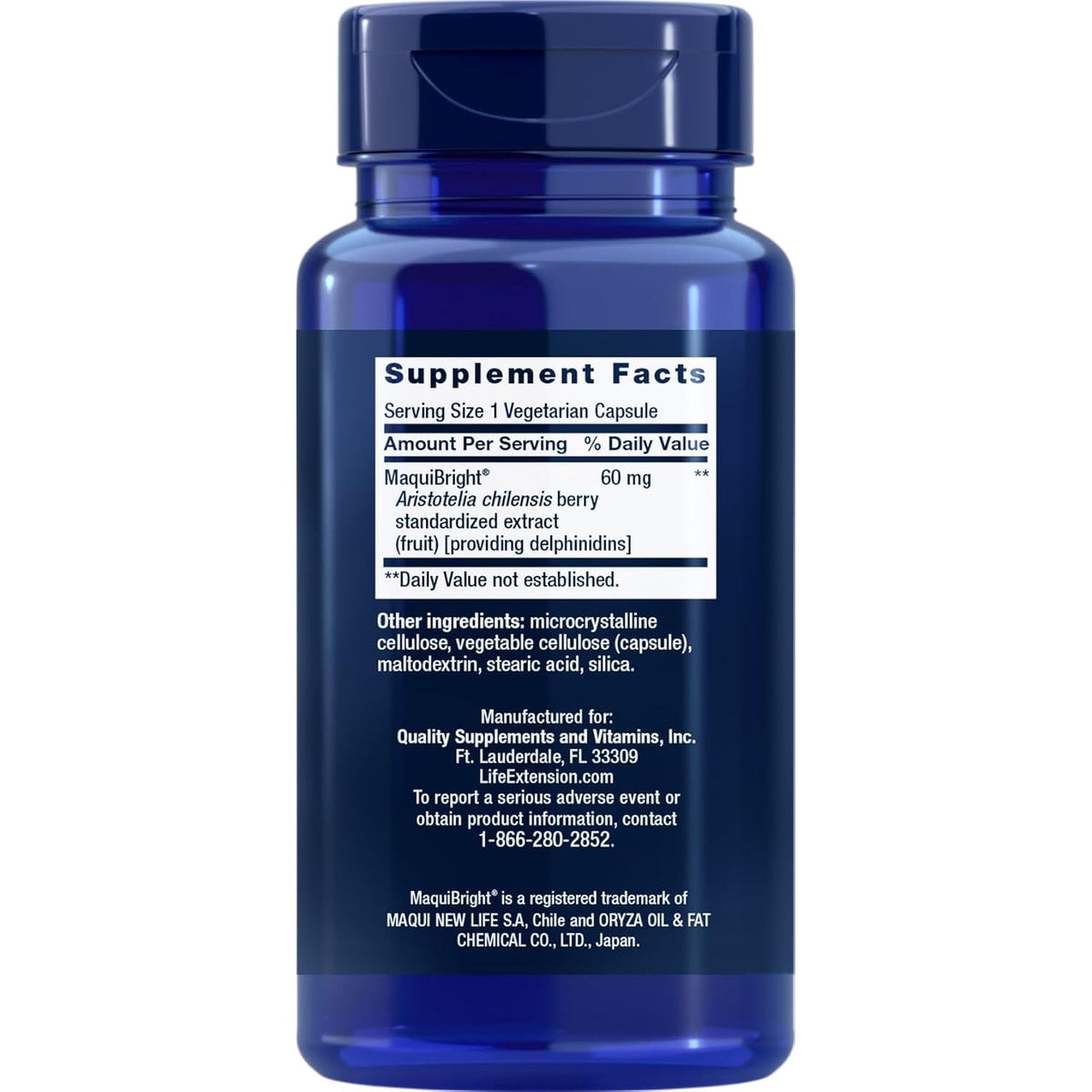 Life Extension Tear Support with Maquibright 60 Mg, 30 Vegetarian Capsules (Pack of 2)