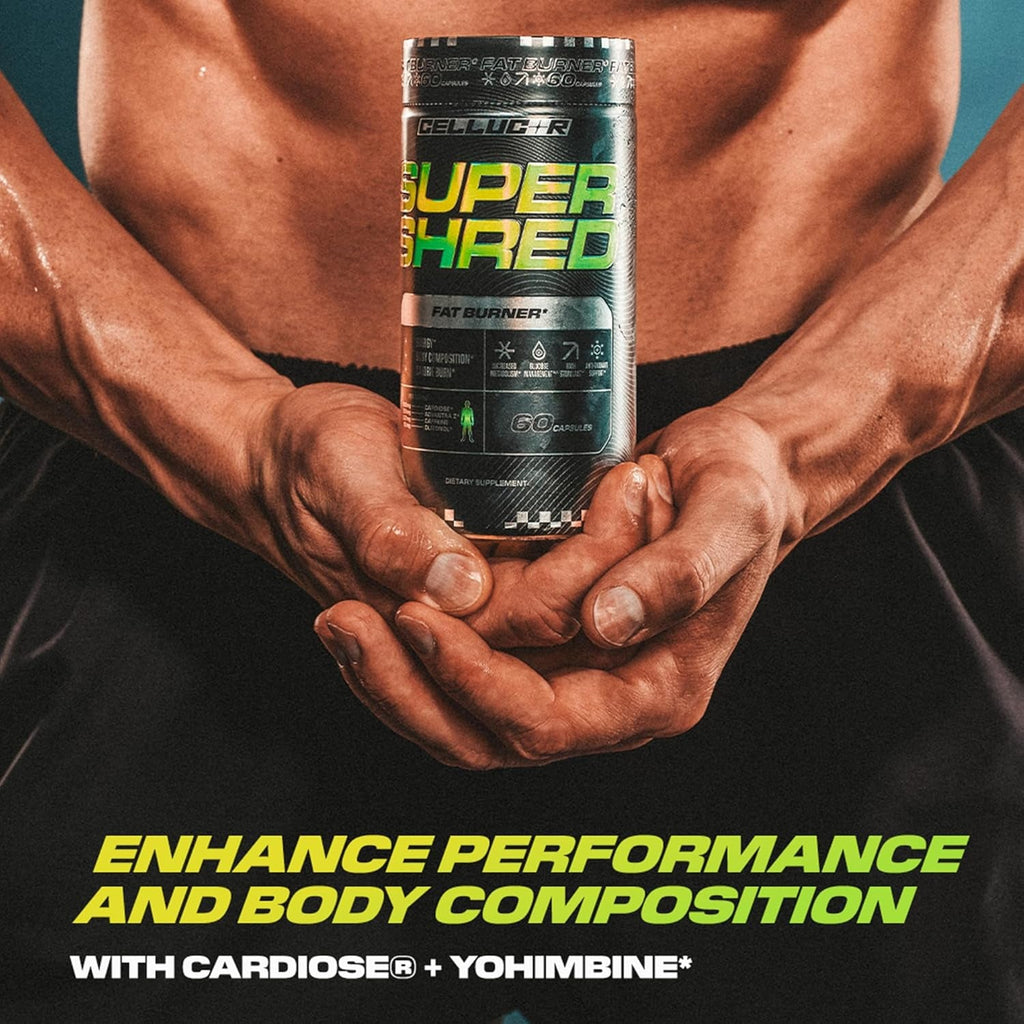 Cellucor Super Shred™ Fat Burner | Thermogenic Power & High Stimulant Energy | 60 Capsules