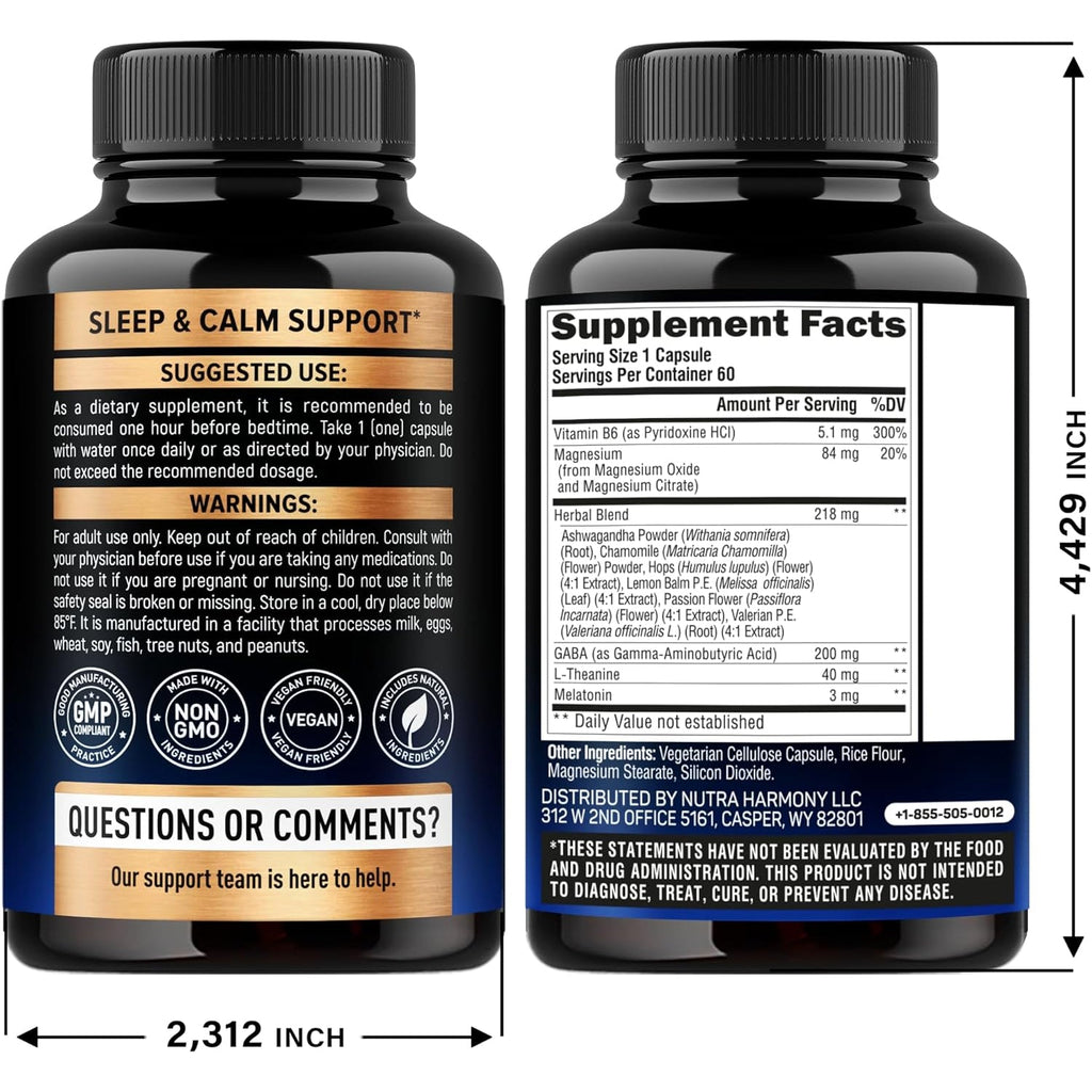 Sleeping Pills for Adults 550Mg - Melatonin 3Mg | Valerian Root for Sleep | L-Theanine | Magnesium - Natural Sleep Aid Supplement - Non-Habit Forming Rest Support - Lab Tested - 1/Day, 2 Month Supply