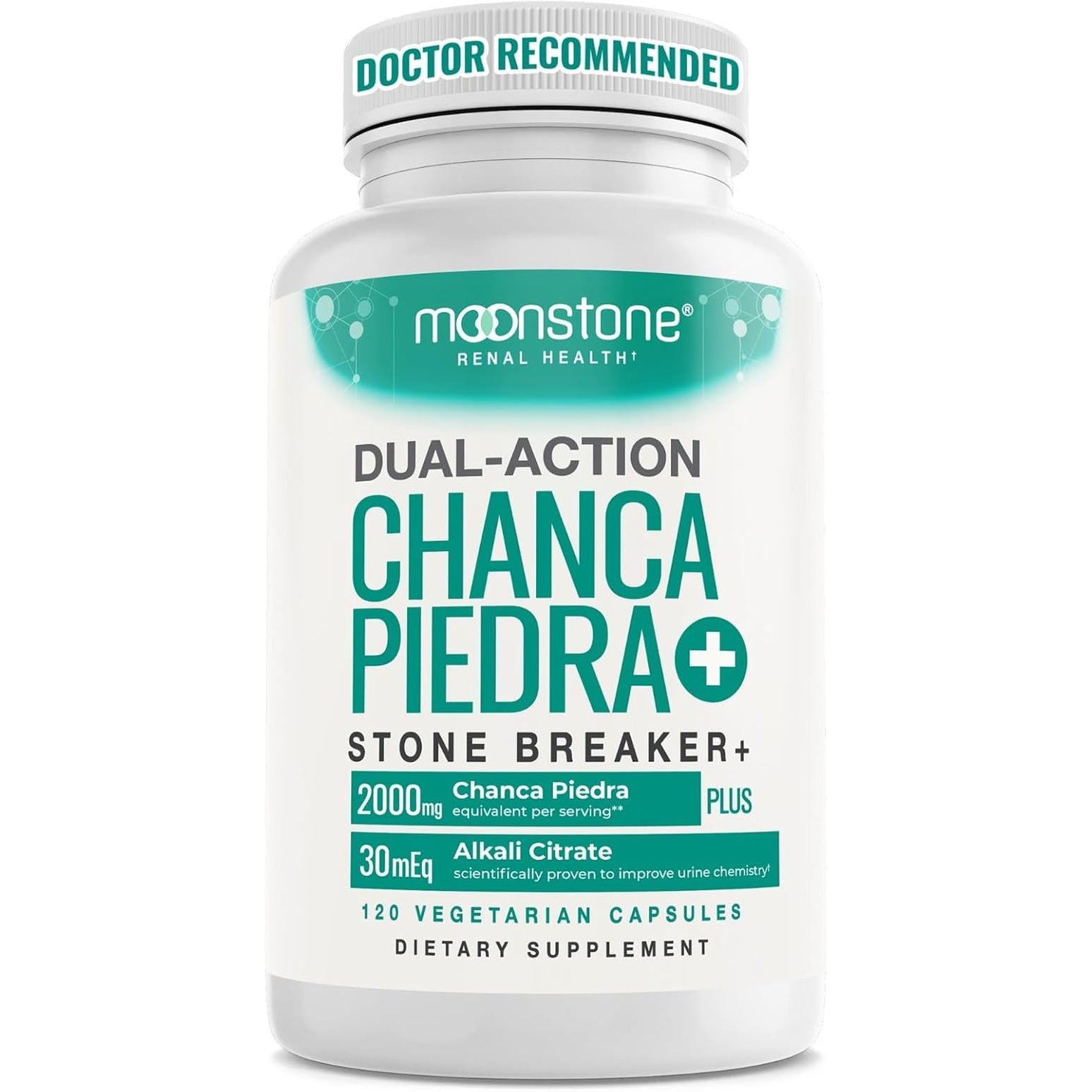 Chanca Piedra Stone Breaker, Advanced Formula Natural Dissolver, Kidney Cleanse Supplement, Urinary Tract Detox, Flush Impurities, Clear System, Sugar Free, 30 Day Supply (120 Vegan Capsules)