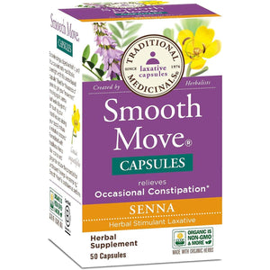 Traditional Medicinals - Smooth Move Senna, 50 Capsules