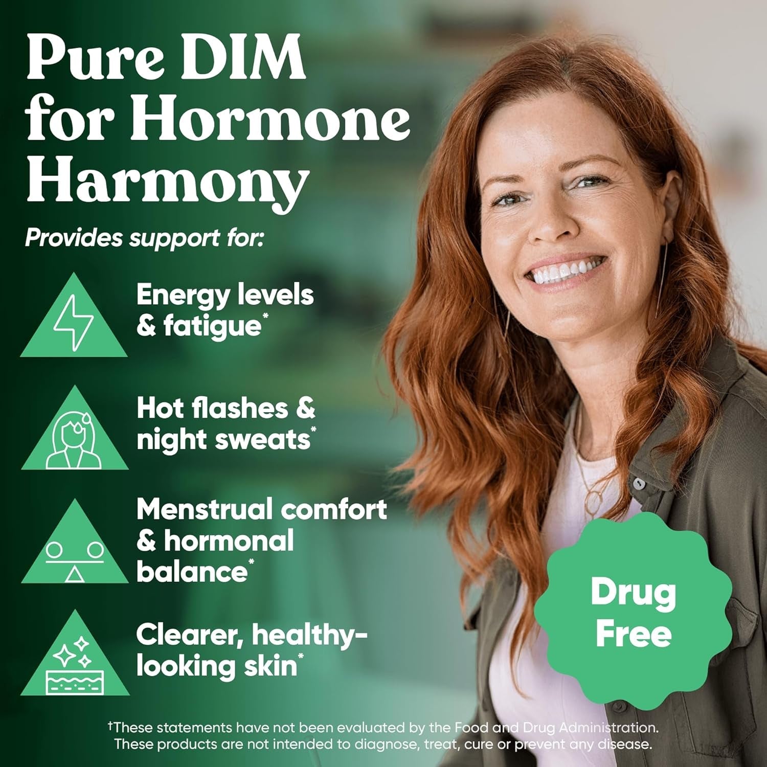 DIM Supplement Pure 200 Mg for Women or Men - Estrogen Hormone Balance Supplement for Energy, Fatigue, Stress, Menopause, Hot Flashes - Enhanced Bioavailability Bioperine - 60 Vegan Soft Capsules