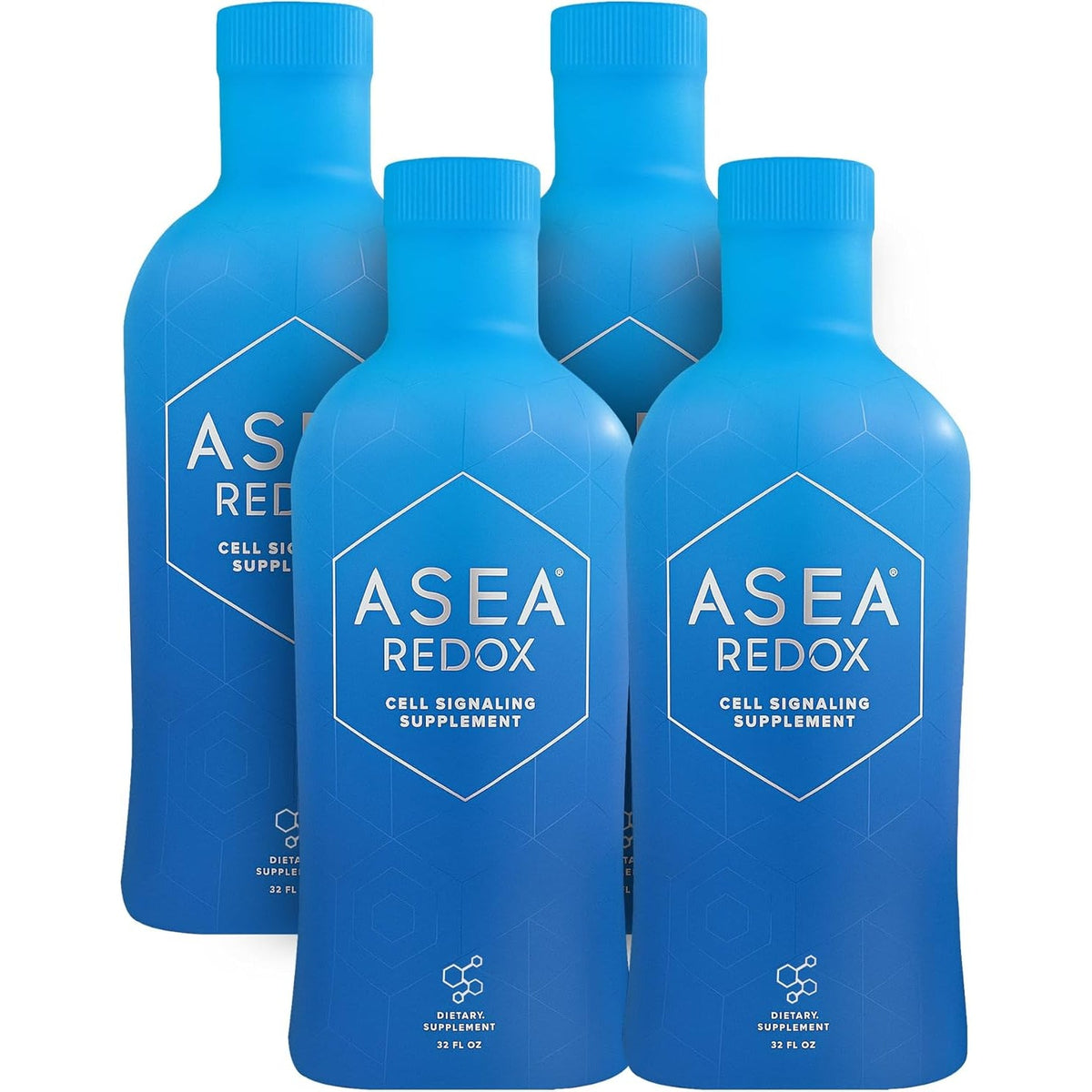 ASEA - Asea Redox - Redox Molecules for Cellular Health & Communication - Supports Immune, Brain, Heart & Hormonal Function - 4Pack
