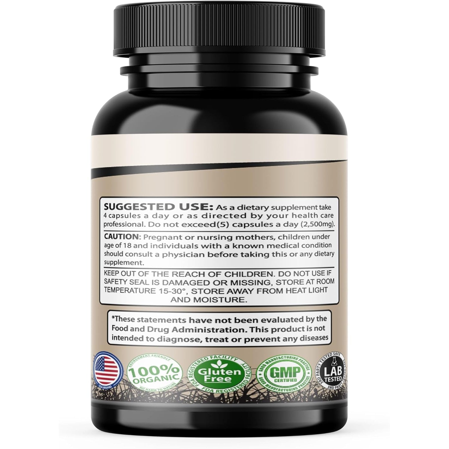 Grass Fed Desiccated Beef Liver Capsules (120 Pills, 480-500Mg Each) - Natural Iron, Vitamin A, B12 for Energy - Humanely Pasture Raised Undefatted without Hormones or Chemicals