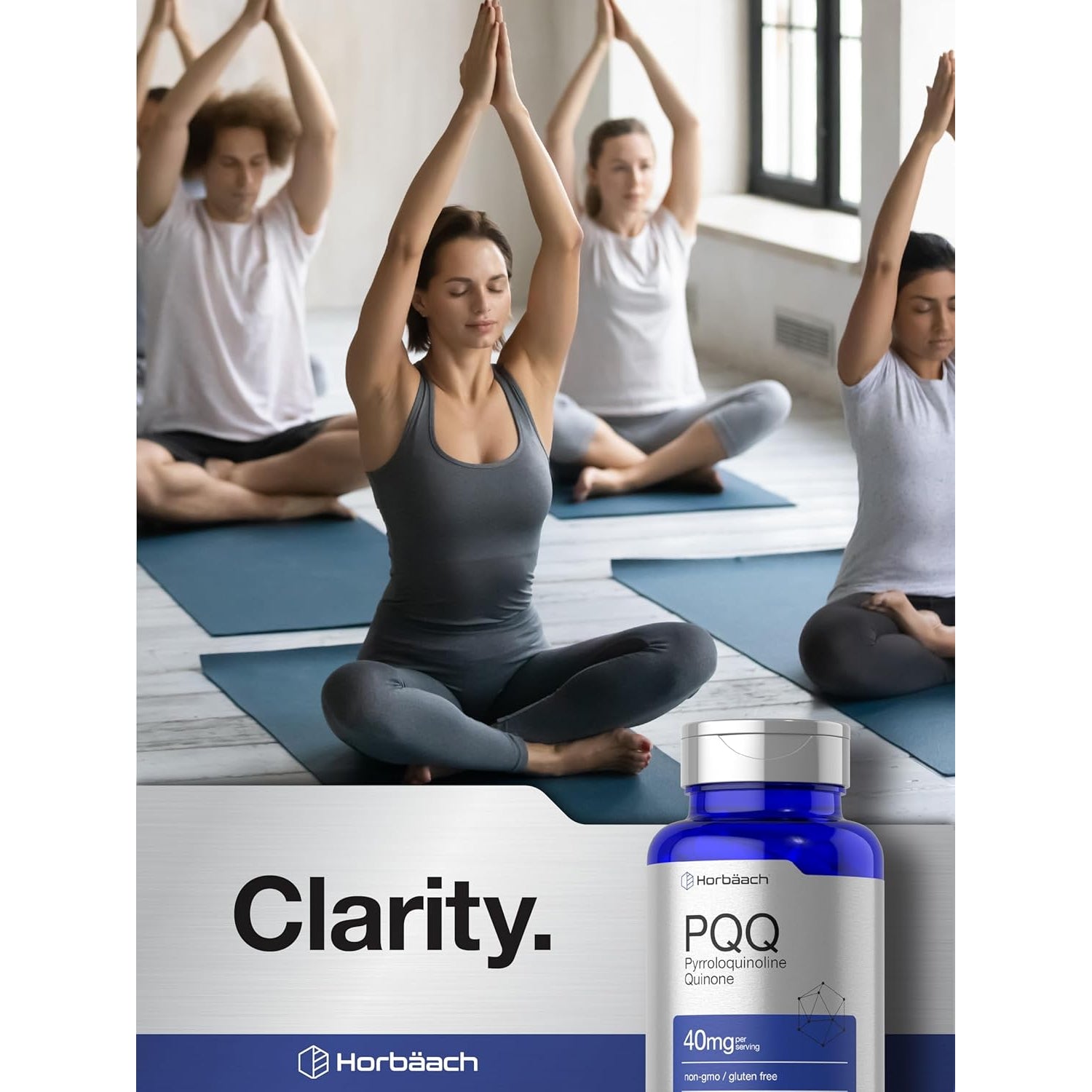 Horbäach PQQ Supplement 40 Mg | 120 Capsules | Maximum Strength | Non-Gmo and Gluten Free Supplement | Pyrroloquinoline Quinone Disodium Salt