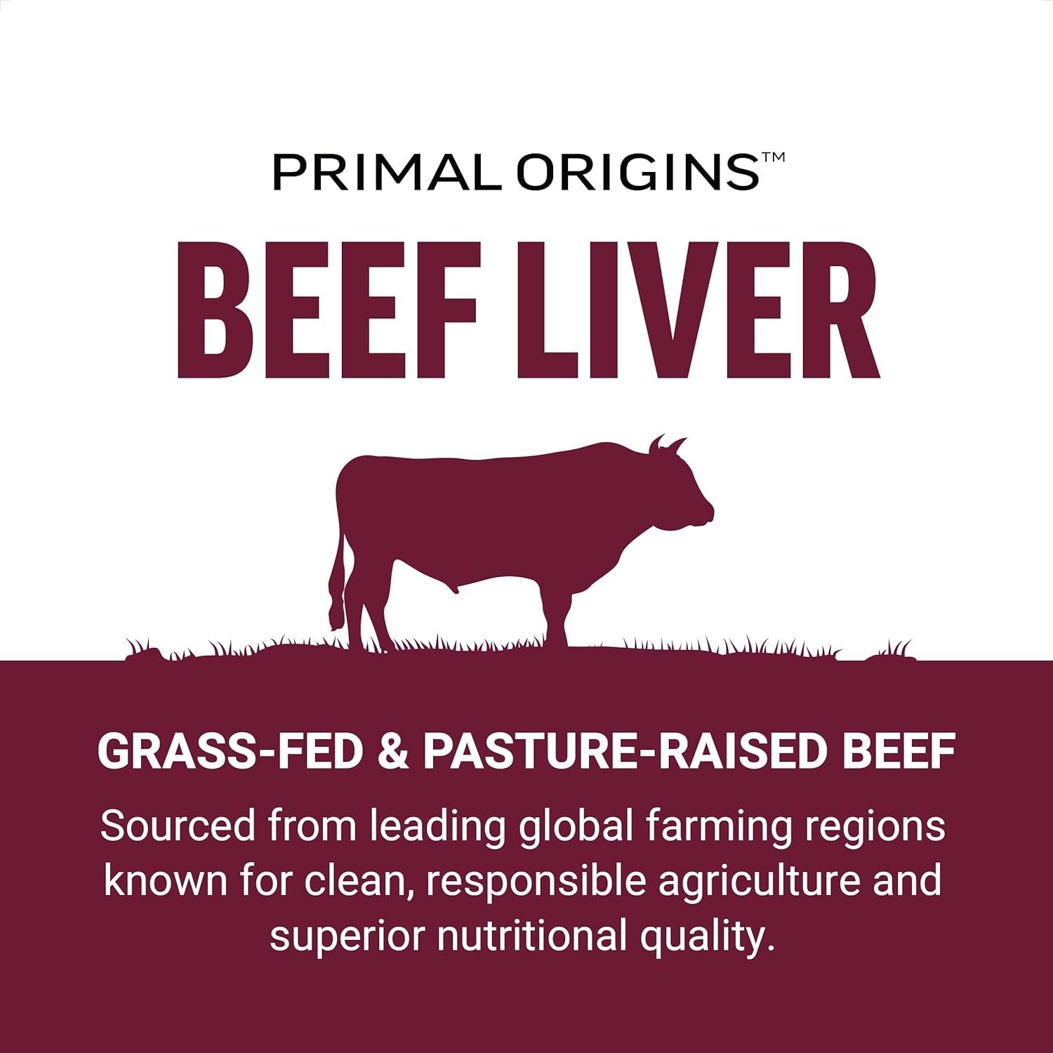 Force Factor Primal Origins Beef Liver Capsules, Grass Fed Beef Organ Supplement, Pasture-Raised, Hormone & Antibiotic Free, Non-Gmo, 150 Capsules