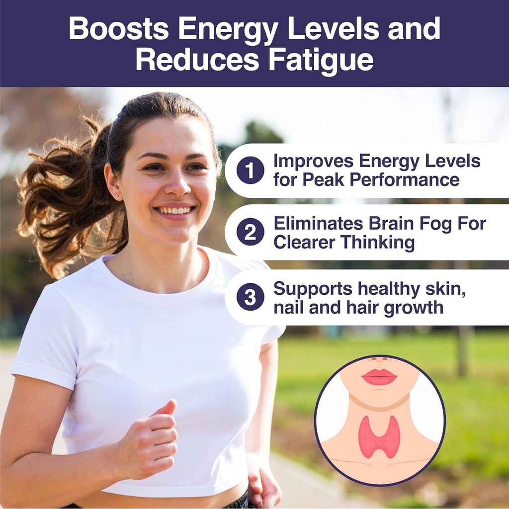 Thyroid plus Gummies - Ashwaganda, Iodine, Bladderwrack, Kelp, and Schisandra