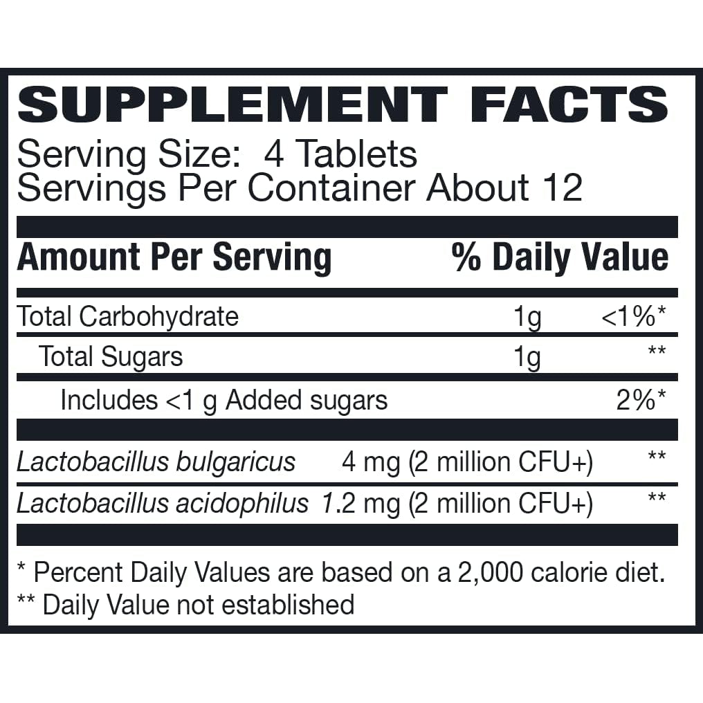 Rising Health - Floranex Tablets - Lactobacillus Probiotic Dietary Supplements - 50 Tablets