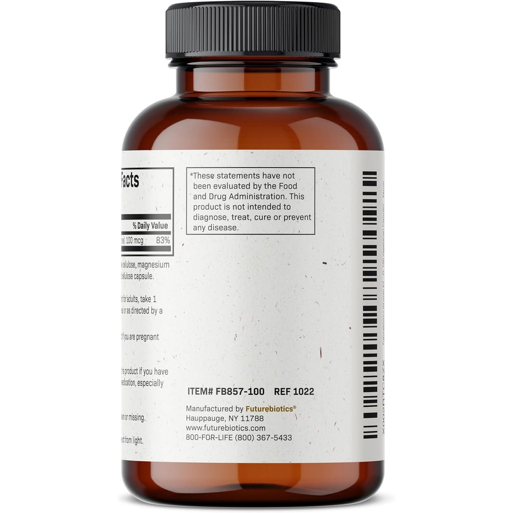 Futurebiotics Vitamin K2 as MK-7 100 Mcg, Supports Strong Bones - Non-Gmo, 100 Vegetarian Capsules