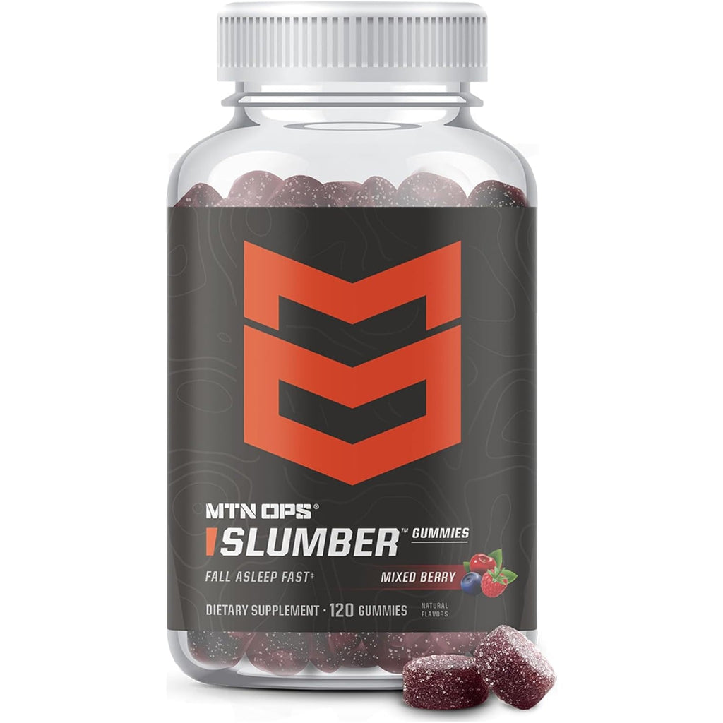 MTN OPS Melatonin Gummies for Sleep – Sleep Gummies with 2.5Mg Melatonin, Tart Cherry 1000Mg, Chamomile, Natural Flavors, Mixed Berry Flavor, 60 Servings