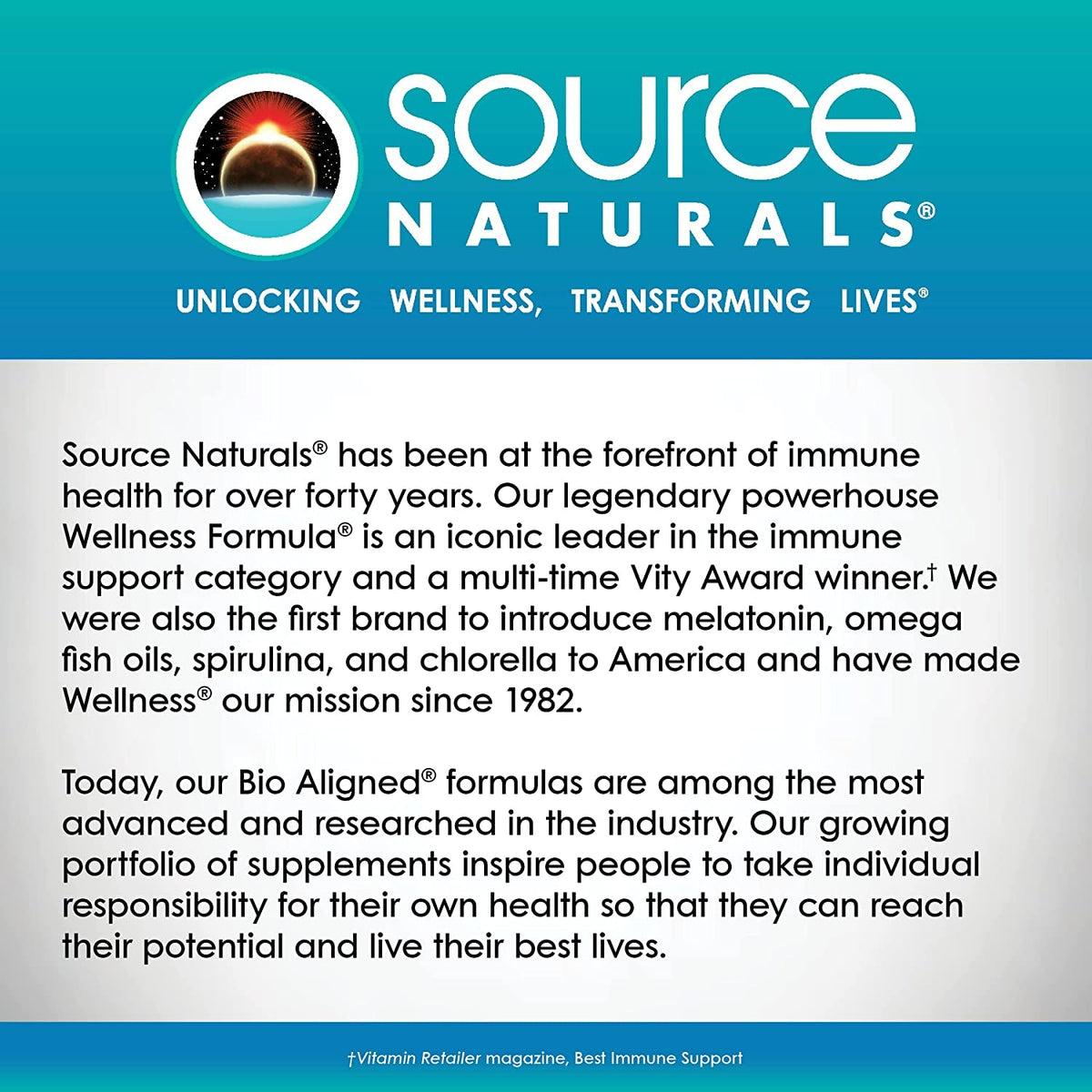 Source Naturals Wellness Formula Bio-Aligned Vitamins & Herbal Defense Advanced Immune Support* - Dietary Supplement & Immunity Booster - 240 Capsules