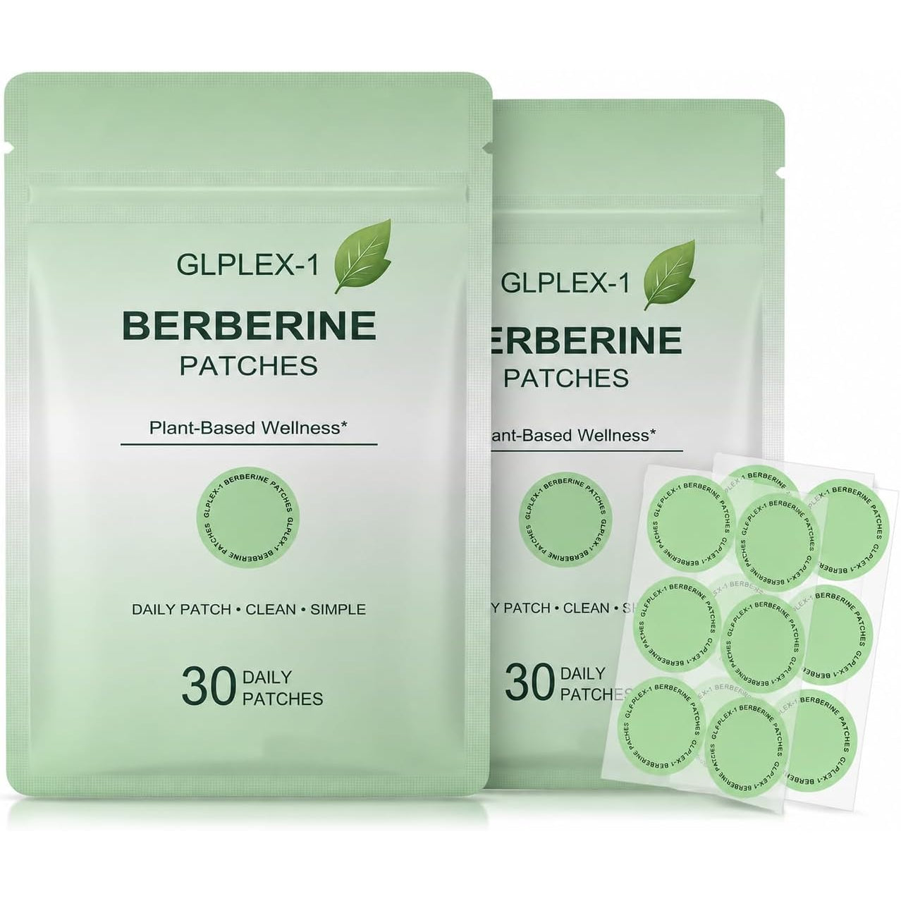 Berberine Patches with L Glutamine, Chromium, Pomegranate and Cinnamon for Men & Women - 60 Pcs
