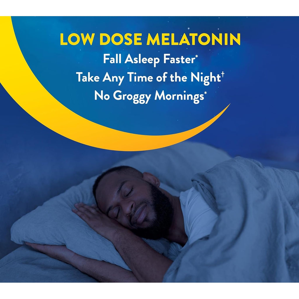 Midnite Back to Sleep Low Dose, 1.5 Mg Melatonin Sleep Aid, Non-Habit Forming, Herbal Dietary Supplement for Adults, Drug-Free, Gluten-Free & Lactose-Free, Vegetarian, Vegan, 30 Quick Melt Tablets