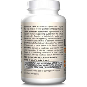 Jarrow Formulas Lactoferrin Supplements 250 Mg - Immune-Supporting Glycoprotein for Healthy Immune System Support & Iron Absorption - Freeze Dried, Gluten Free, Non-Gmo - 60 Capsules (Servings)