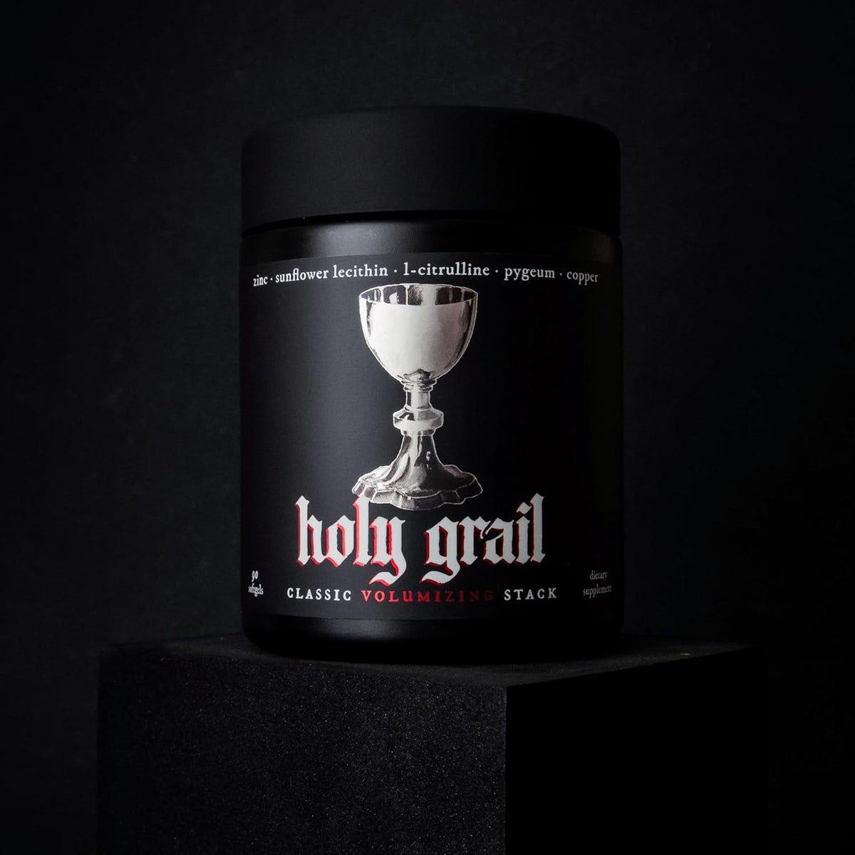 Holy Grail - Semen Volume Booster Stack | Softgel = Higher Bio-Availability | Men'S Load & Fertility Enhancer | Sunflower Lecithin, Pygeum, L-Citrulline, Copper, & Zinc for Testosterone | One Month