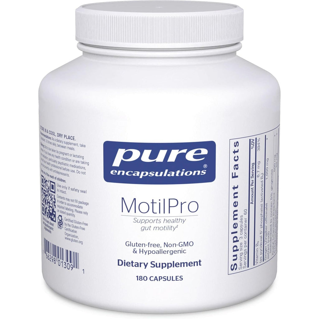Pure Encapsulations Motilpro | Hypoallergenic Dietary Supplement to Promote Healthy Gut Motility* | 180 Capsules
