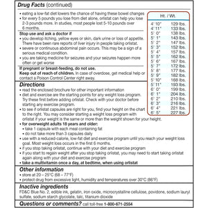 Alli Diet Weight Loss Supplement Pills, Orlistat 60Mg Capsules, 170 Count
