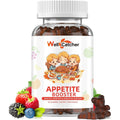 Appetite Booster Gummies for Kids Adults: Picky Eater Vitamins Support Eat More Height Growth Gut Health & Nutritional Balance with Bromelain Hawthorn Zinc, Sugar Free 60CT