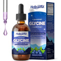 Liposomal Glycine Supplements for Sleep, 1.5/3G Glycine Liquid Drops with Magnesium, L-Theanine & L-Serine | plus NAC & L-Alanine for Liver & Cellular Health, Vegan, Blueberry, 2 Fl Oz