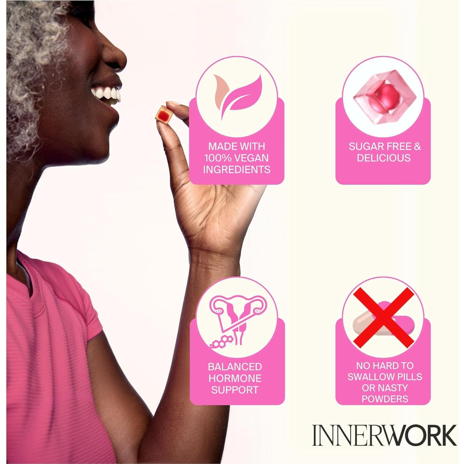 Menopause Gummies for Women – Hormone Balance Gummies with DIM, Black Cohosh, Red Clover, Chasteberry & Dong Quai – PMS & Perimenopause Support – Sugar Free Vegan Women’S Health Supplements,120 Count