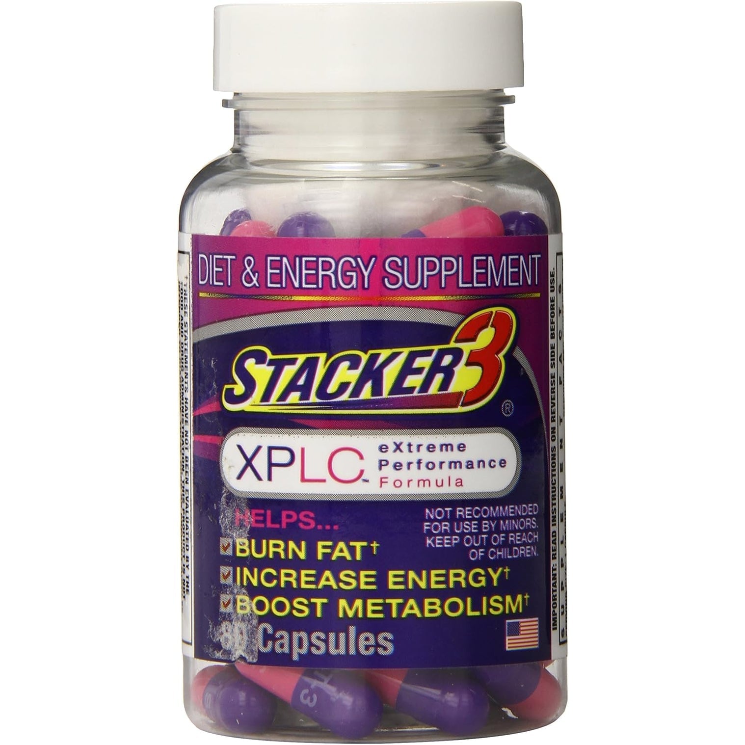 Original Stacker 3 XPLC Extreme Performance Formula, 80 Capsules