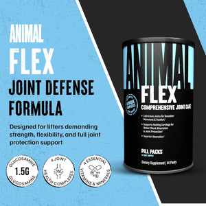 Animal Flex - Glucosamine Chondroitin Joint Supplement for Women and Men Discomfort with Turmeric, MSM, Boswellia for Cartilage, Joint Health, Muscles, Back, Knees, Shoulder, and Hip, 44 Packs