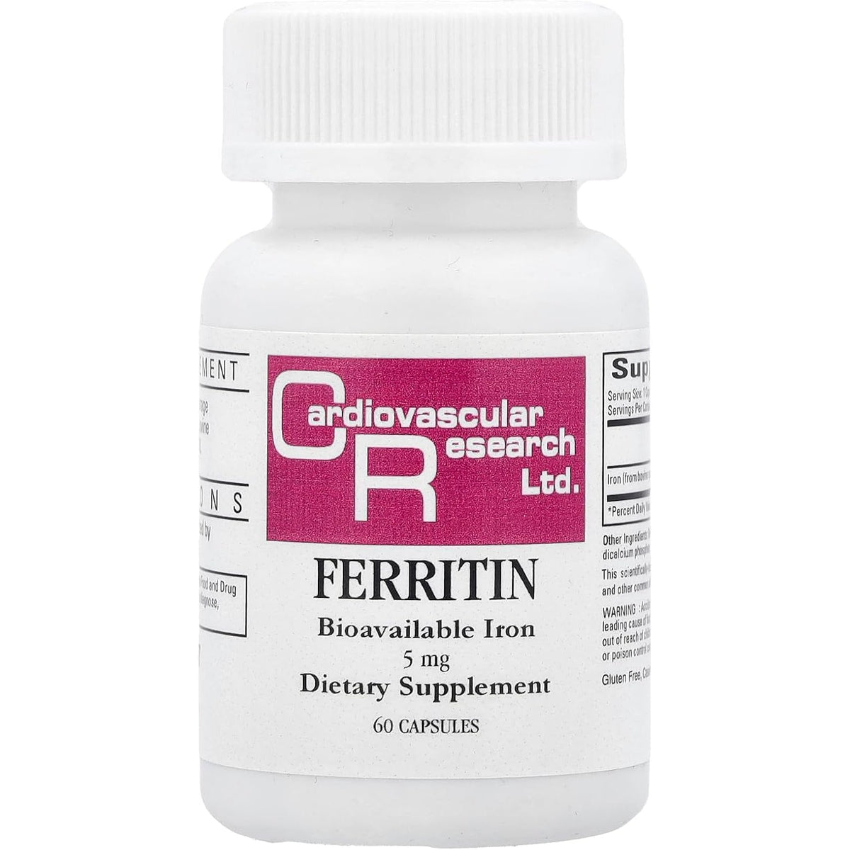 Cardiovascular Research Ferritin Capsules, 60 Count