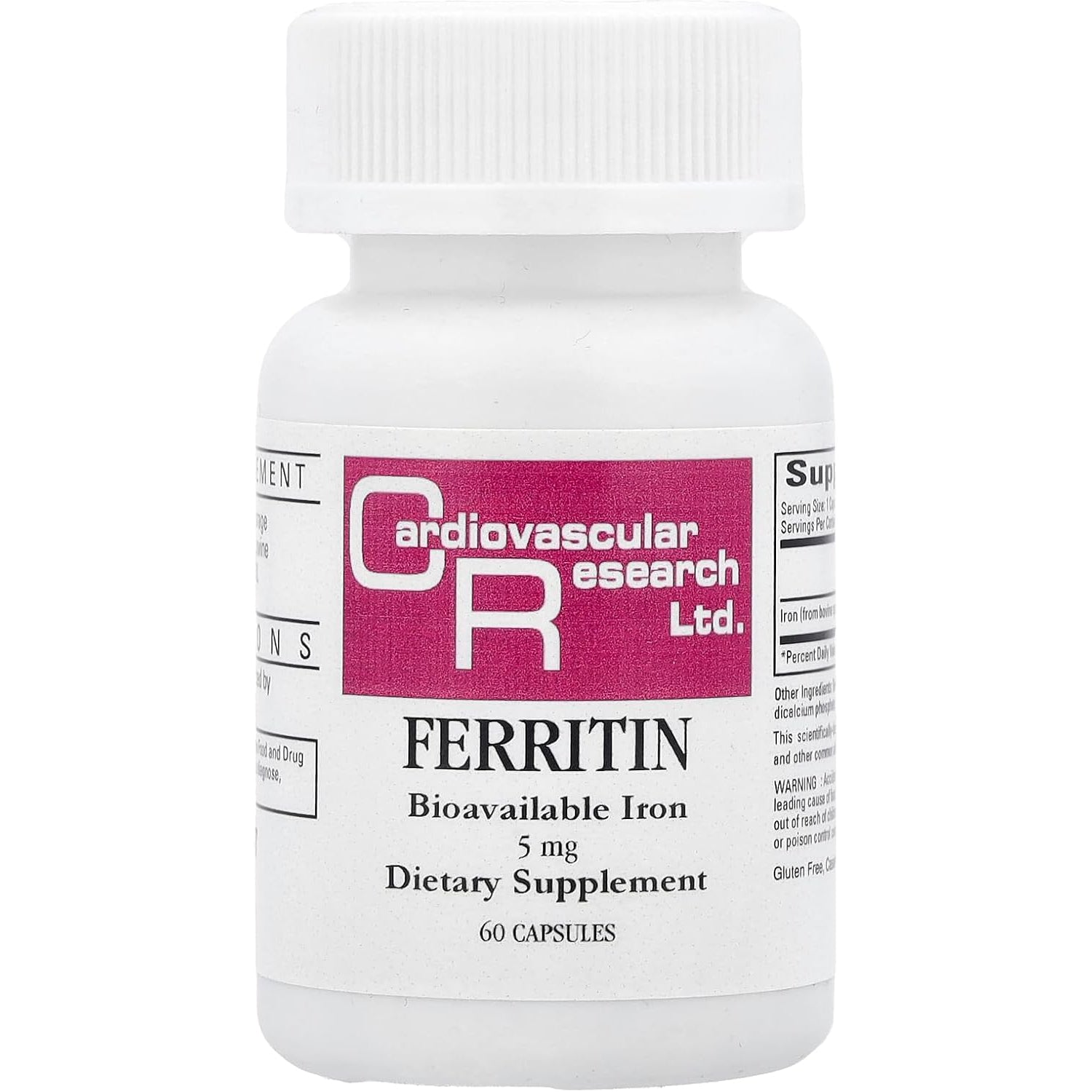 Cardiovascular Research Ferritin Capsules, 60 Count