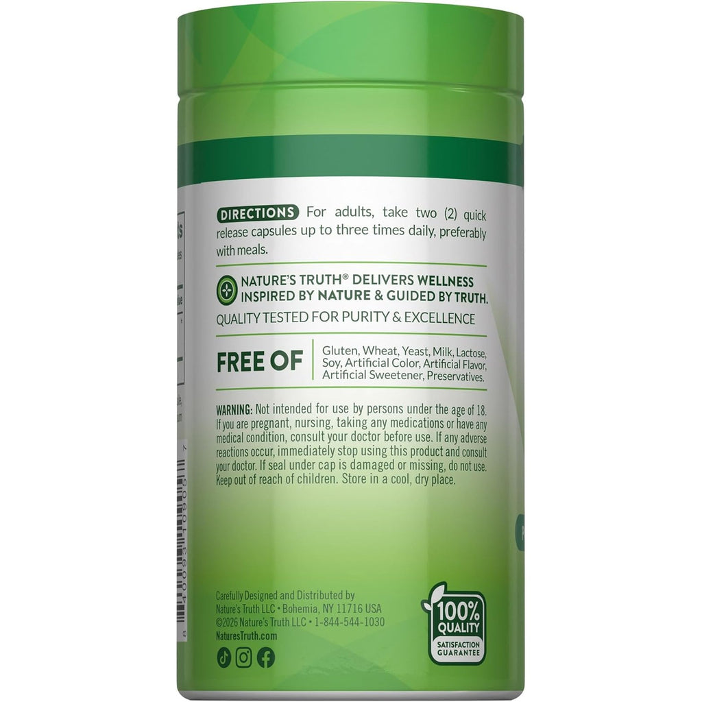 Nature'S Truth Beet Root Capsules | 1000Mg | 90 Pills | Herbal Extract | Gluten Free & Non-Gmo Supplement