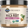 Garden of Life Organics Fair Trade Gelatinized Peruvian Maca Root Energy Boost 7.93 Oz (225G) Powder with Probiotics, Certified Organic, Non-Gmo, Vegan & Gluten Free Herbal Supplements