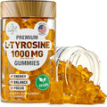 Biovit L Tyrosine Gummies - Activated Amino Acid L Tyrosine Supplement - Natural Focus, Mood and Energy Supplement for Kids & Adults - L-Tyrosine 1000MG per Serving, 500MG per Gummy - 60 Vegan Gummies