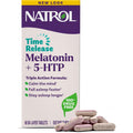 Natrol Melatonin + 5-HTP Time Release Sleep Aid, Triple Action Formula, Calm the Mind, Fall Asleep Faster and Stay Asleep Longer, 60 Bi-Layer Tablets, up to a 60 Day Supply