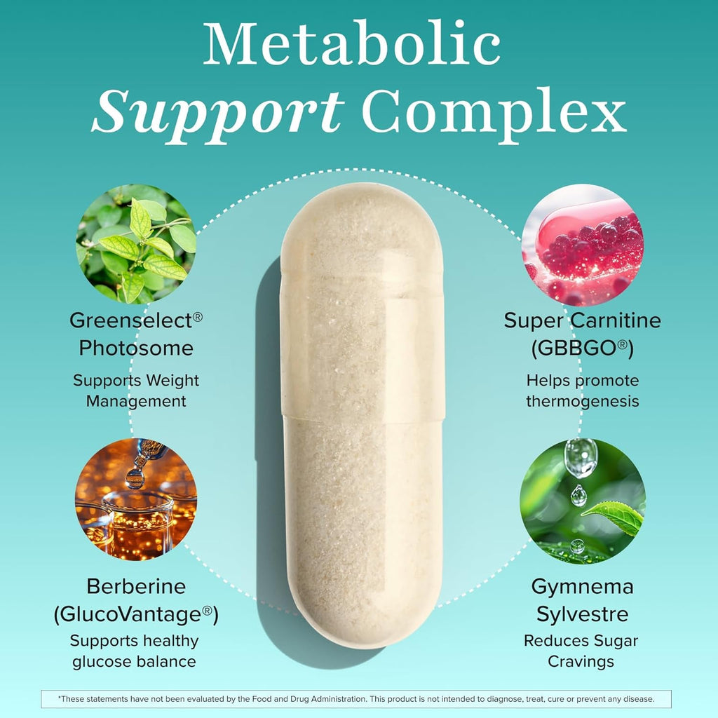 GLP-1 Supplement - Super Berberine Weight Management Support Healthy GLP-1 Naturally | Advanced Appetite Control & Metabolism Support with Clinically Studied Ingredients | Stimulant Free