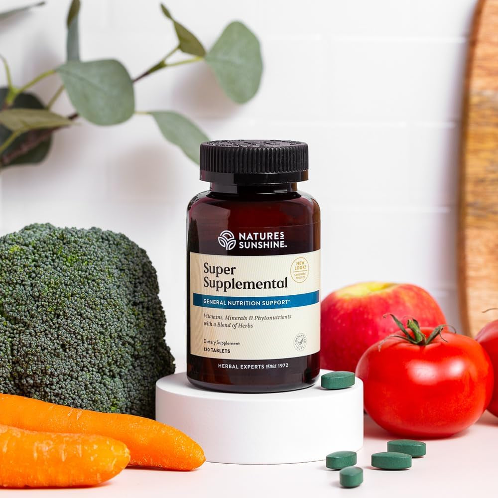 Nature'S Sunshine Super Supplemental: Complete Multivitamin with Minerals, Antioxidants & More for Nutritional Gaps, Overall Health, Immune & Energy Support. 120 Tabs