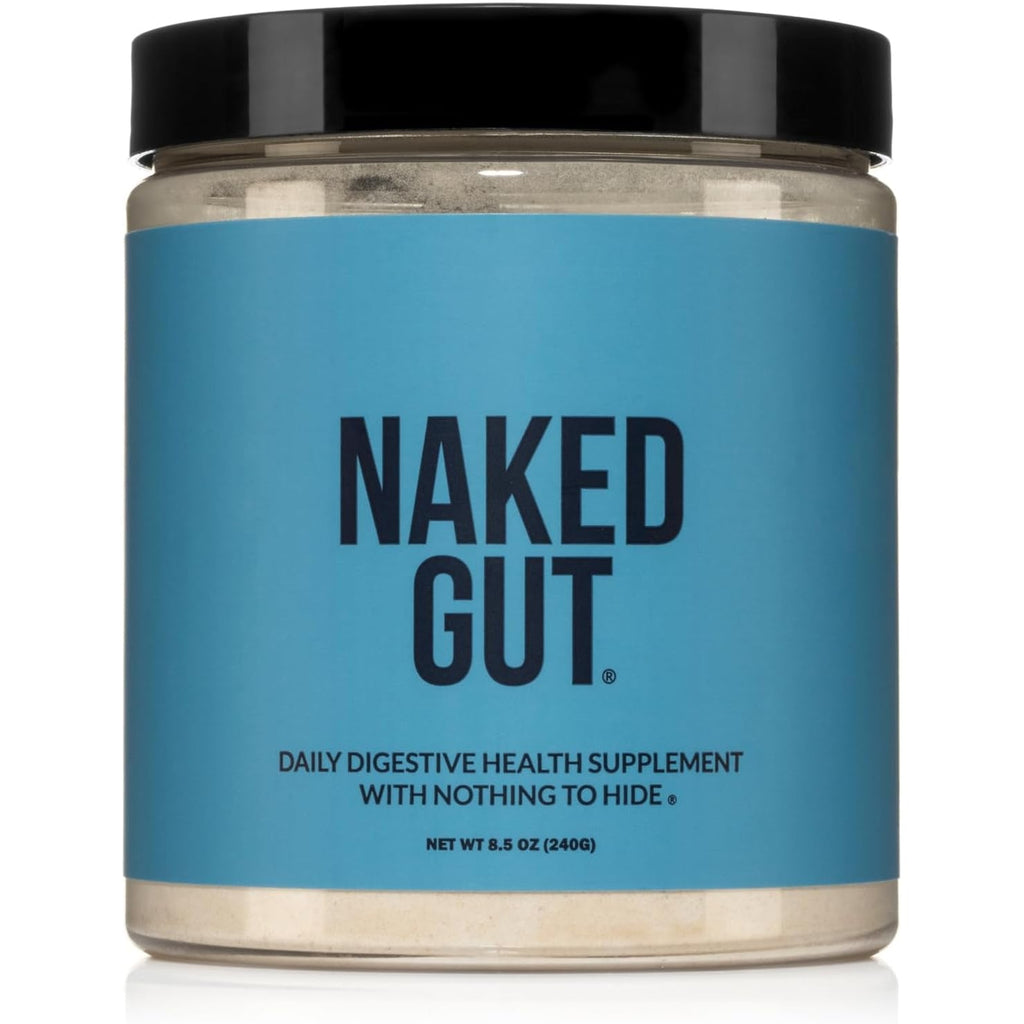 NAKED Gut - Daily Gut Health Supplement - Natural Gut Health Powder for Gut Cleanse, Digestive Support, Gmo-Free, Soy-Free, Gluten-Free, Vegan and Hypoallergenic, 40 Servings