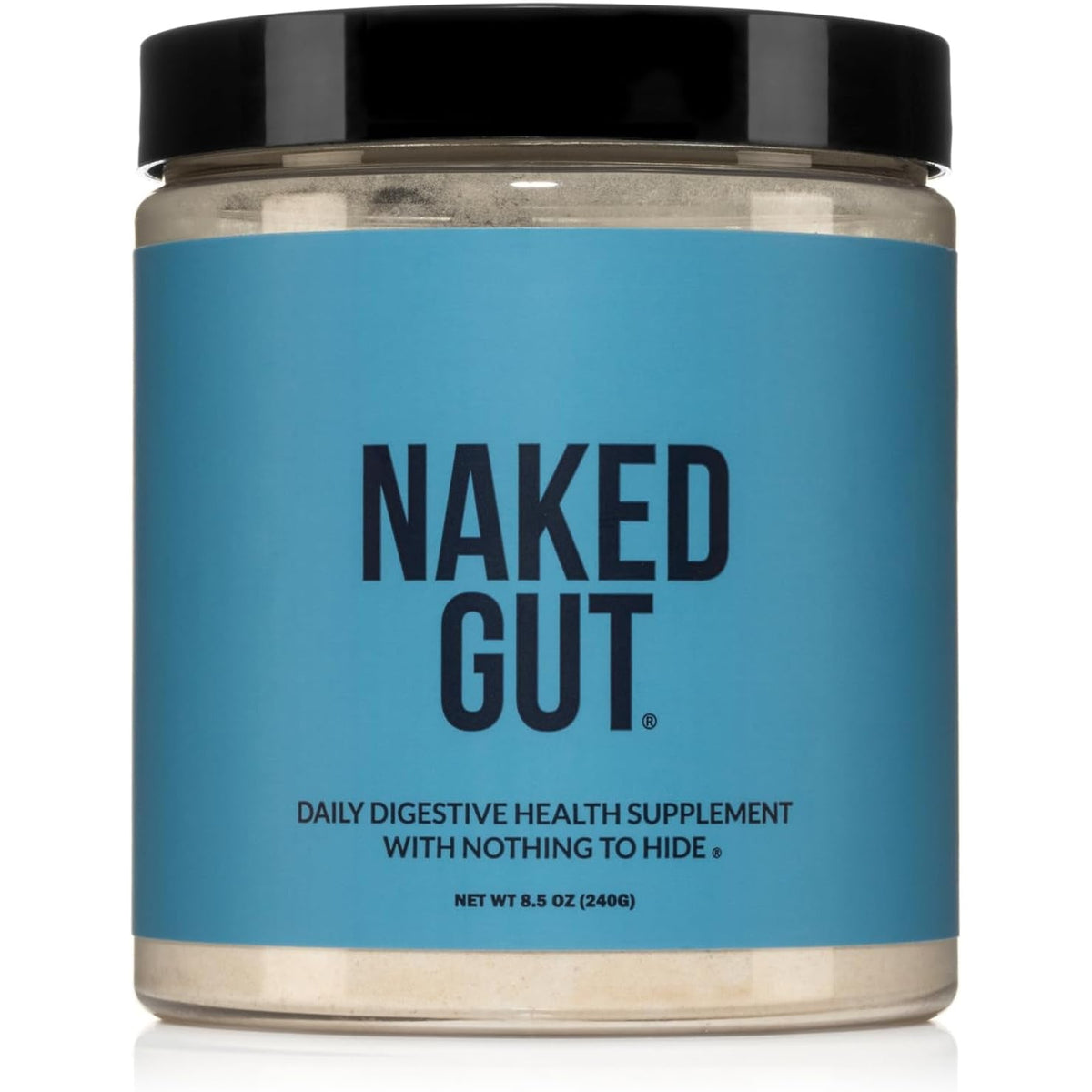NAKED Gut - Daily Gut Health Supplement - Natural Gut Health Powder for Gut Cleanse, Digestive Support, Gmo-Free, Soy-Free, Gluten-Free, Vegan and Hypoallergenic, 40 Servings