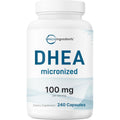 Micro Ingredients DHEA 100 Mg per Serving, 240 Capsules | Micronized DHEA Supplement for Women & Men | Non-Gmo, Gluten Free, Soy Free