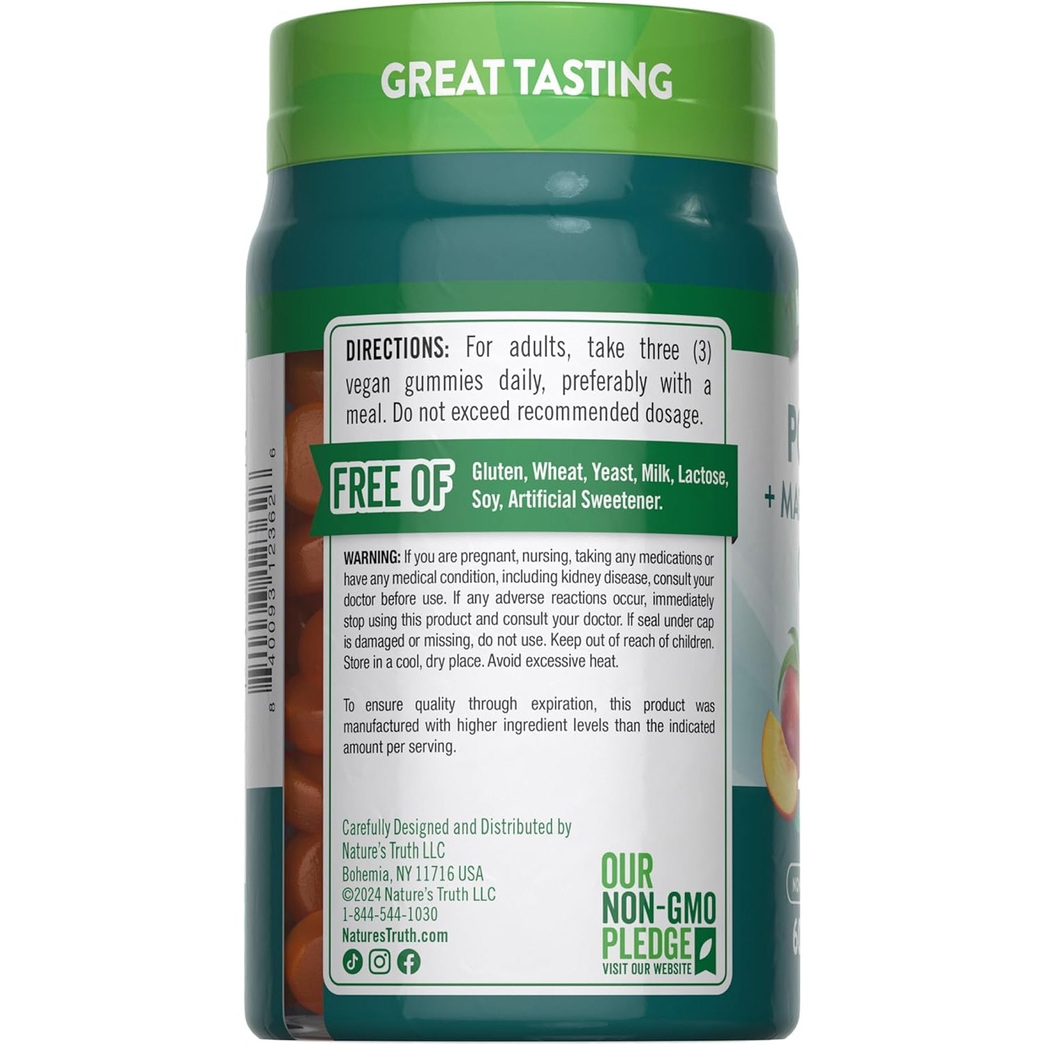 Nature'S Truth Potassium Magnesium Citrate Gummies | 60 Count | Vegan, Non-Gmo & Gluten Free Supplement